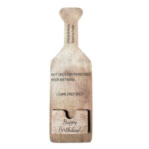 Personalized Wood Birthday Paddle Gift Card Holder Birthday Gift Card Holder